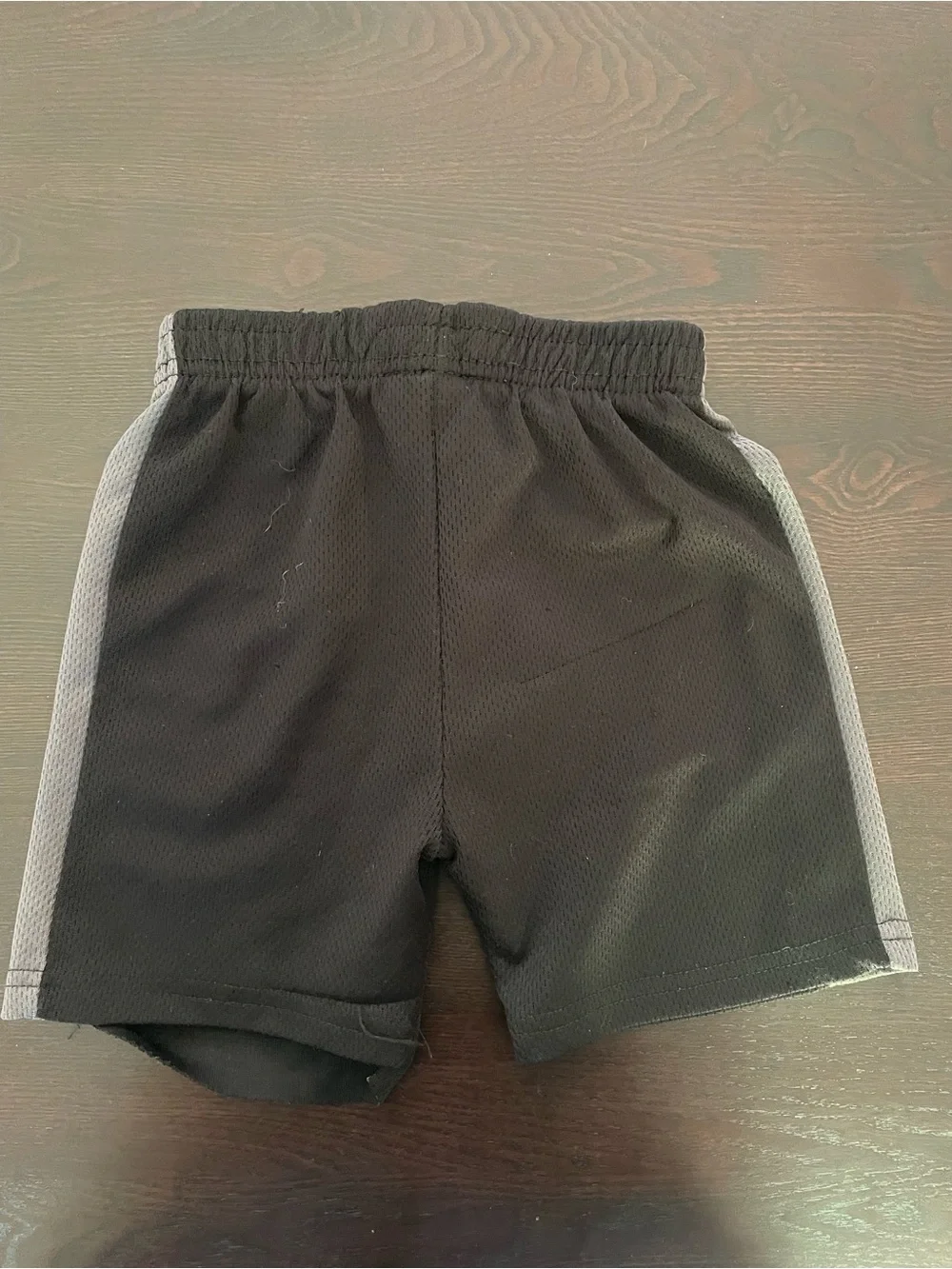 Batman Boys Black Shorts with Yellow Logo and Gray Panels